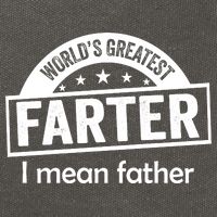 Worlds Greatest Farter Funny Father Dad Cotton Canvas Backpack