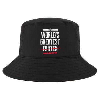 World's Greatest Farter Oops I Mean Father Cool Comfort Performance Bucket Hat