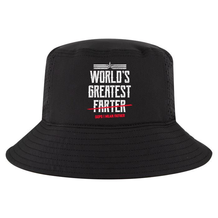 World's Greatest Farter Oops I Mean Father Cool Comfort Performance Bucket Hat