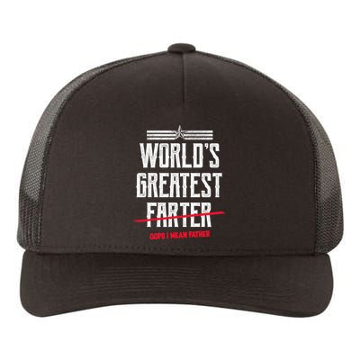 World's Greatest Farter Oops I Mean Father Yupoong Adult 5-Panel Trucker Hat