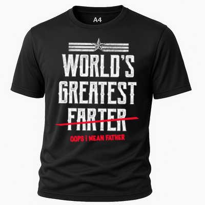 World's Greatest Farter Oops I Mean Father Performance Shirt