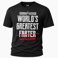 World's Greatest Farter Oops I Mean Father Performance Shirt