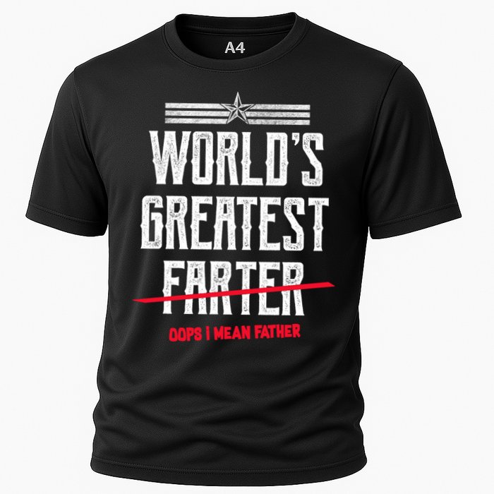 World's Greatest Farter Oops I Mean Father Performance Shirt