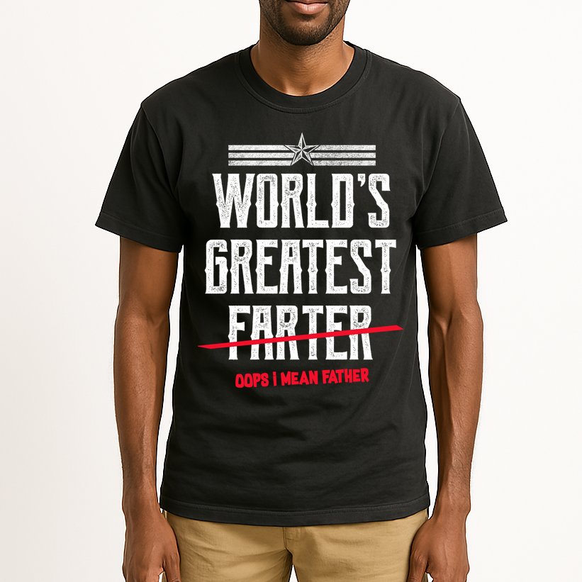 World's Greatest Farter Oops I Mean Father Tall T-Shirt