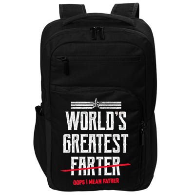 World's Greatest Farter Oops I Mean Father Impact Tech Backpack