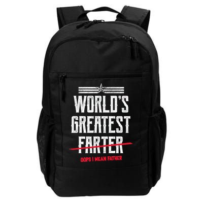 World's Greatest Farter Oops I Mean Father Daily Commute Backpack