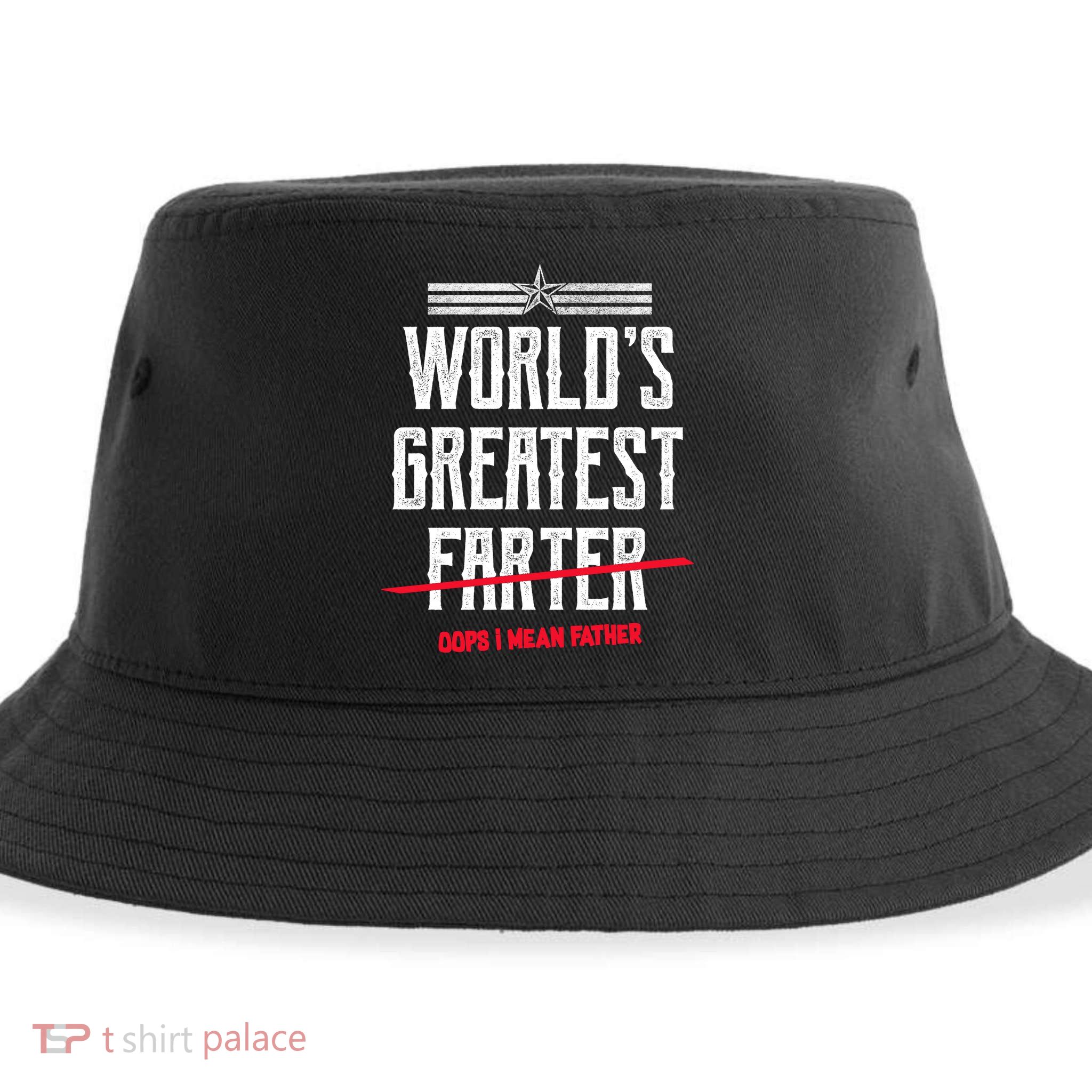 World's Greatest Farter Oops I Mean Father Sustainable Bucket Hat