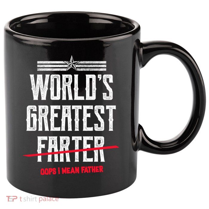World's Greatest Farter Oops I Mean Father 11oz C Handle Ceramic Mug