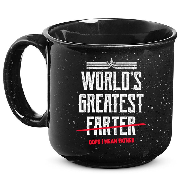 World's Greatest Farter Oops I Mean Father 15oz Campfire Ceramic Mug