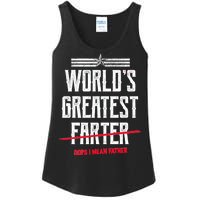 World's Greatest Farter Oops I Mean Father Ladies Essential Tank