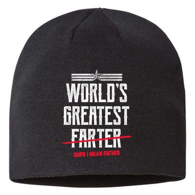 World's Greatest Farter Oops I Mean Father Sustainable Beanie