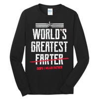 World's Greatest Farter Oops I Mean Father Tall Long Sleeve T-Shirt