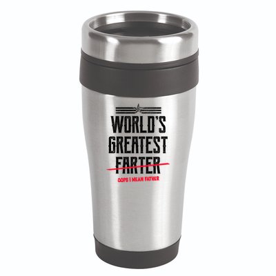 World's Greatest Farter Oops I Mean Father 16oz Travel Tumbler