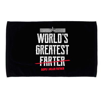 World's Greatest Farter Oops I Mean Father Microfiber Hand Towel