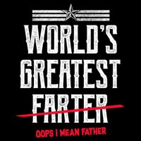 World's Greatest Farter Oops I Mean Father Short Acrylic Beanie