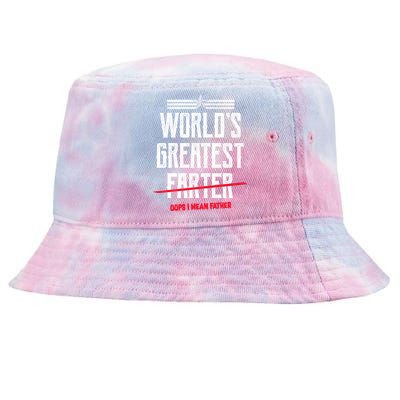 World's Greatest Farter Oops I Mean Father Tie-Dyed Bucket Hat