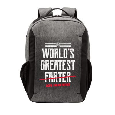 World's Greatest Farter Oops I Mean Father Vector Backpack