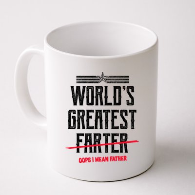 World's Greatest Farter Oops I Mean Father Coffee Mug