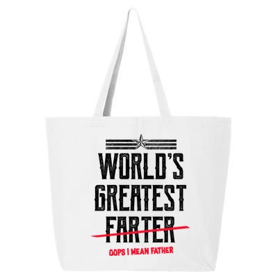 World's Greatest Farter Oops I Mean Father 25L Jumbo Tote