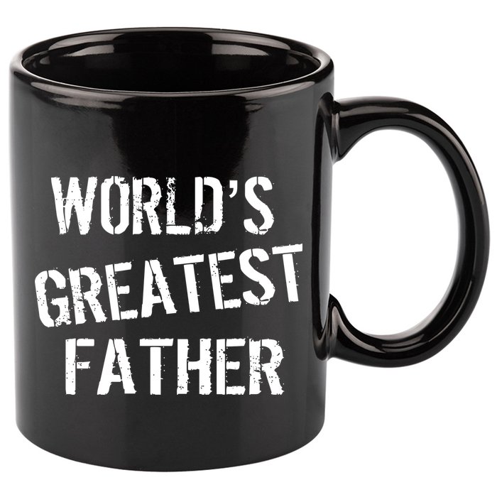 World's Greatest father 11oz C Handle Ceramic Mug
