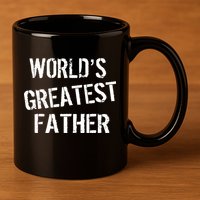 World's Greatest father 11oz C Handle Ceramic Mug