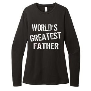 World's Greatest father Womens CVC Long Sleeve Shirt