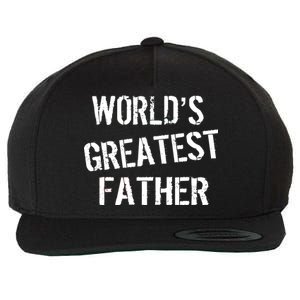 World's Greatest father Wool Snapback Cap