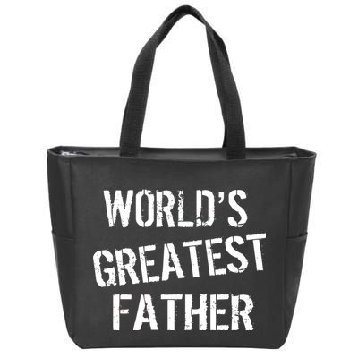 World's Greatest father Zip Tote Bag