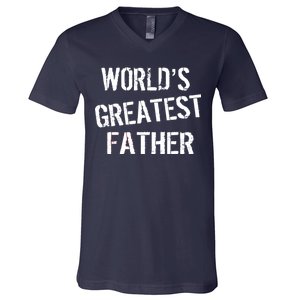 World's Greatest father V-Neck T-Shirt