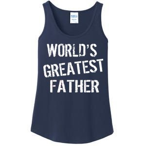 World's Greatest father Ladies Essential Tank