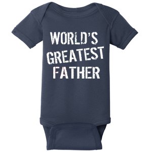 World's Greatest father Baby Bodysuit