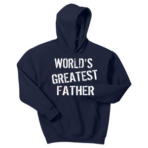 World's Greatest father Kids Hoodie