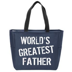 World's Greatest father Zip Tote Bag