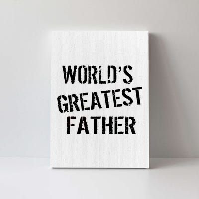 World's Greatest father Canvas