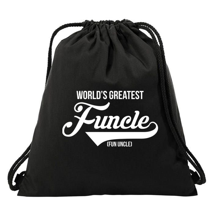 World's Greatest Funcle Fun Uncle Drawstring Bag