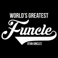 World's Greatest Funcle Fun Uncle Cropped Pullover Crew