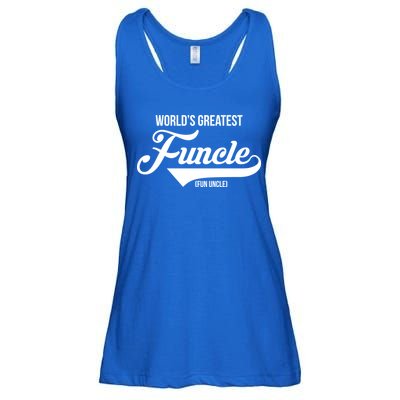 World's Greatest Funcle Fun Uncle Ladies Essential Flowy Tank