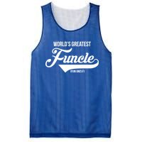 World's Greatest Funcle Fun Uncle Mesh Reversible Basketball Jersey Tank