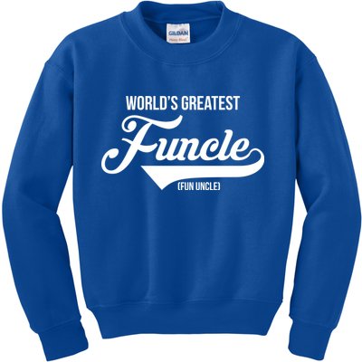 World's Greatest Funcle Fun Uncle Kids Sweatshirt