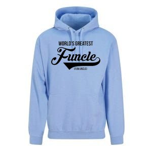 World's Greatest Funcle Fun Uncle Unisex Surf Hoodie