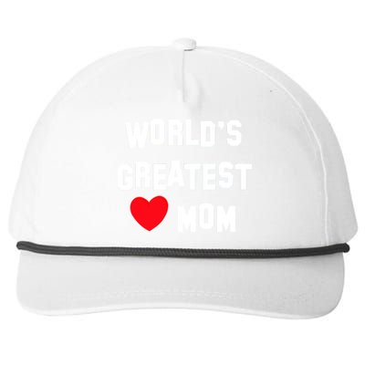 World's Greatest Mom Snapback Five-Panel Rope Hat