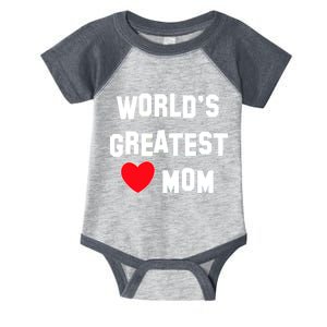 World's Greatest Mom Infant Baby Jersey Bodysuit