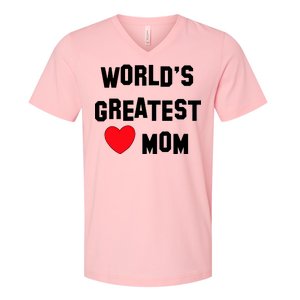 World's Greatest Mom V-Neck T-Shirt