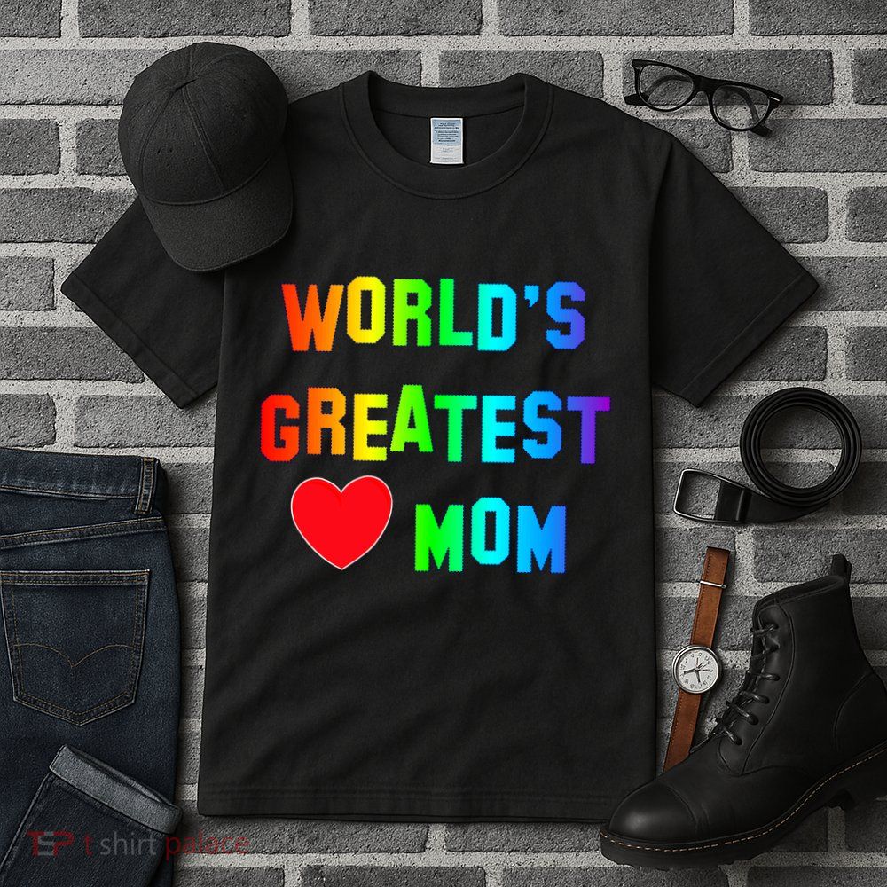 World's Greatest Mom Rainbow Tall T-Shirt