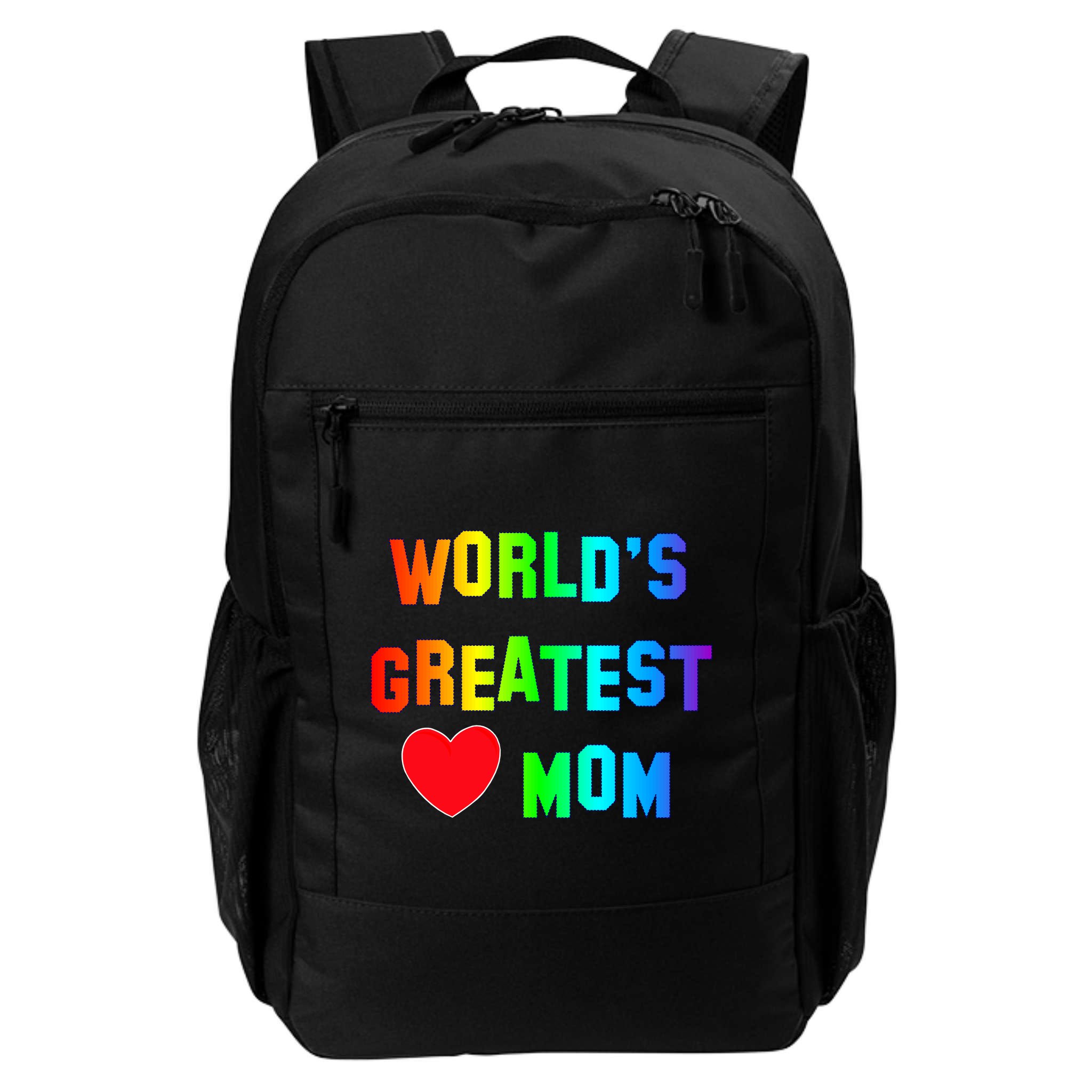 World's Greatest Mom Rainbow Backpack