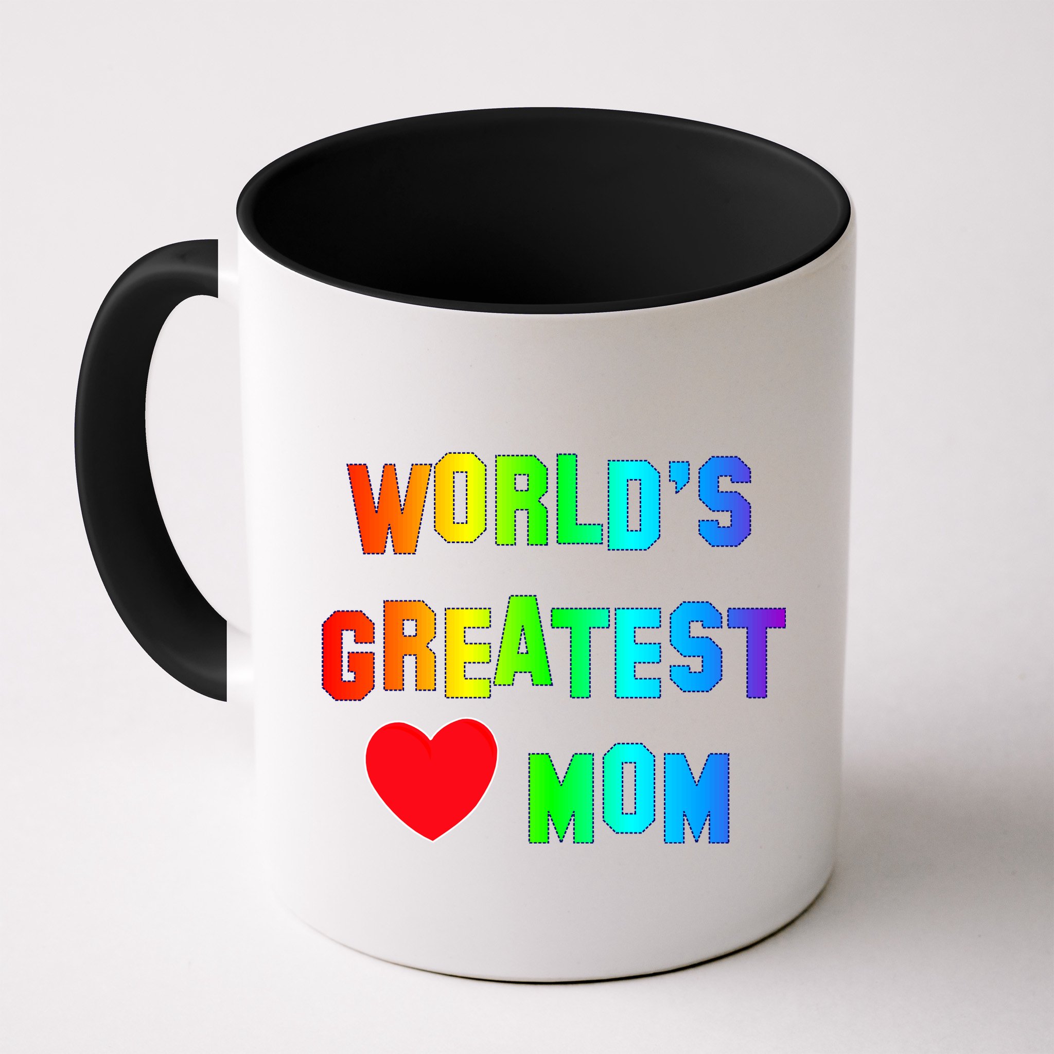 World's Greatest Mom Rainbow Mug