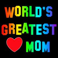 World's Greatest Mom Rainbow 16 in Basic Backpack