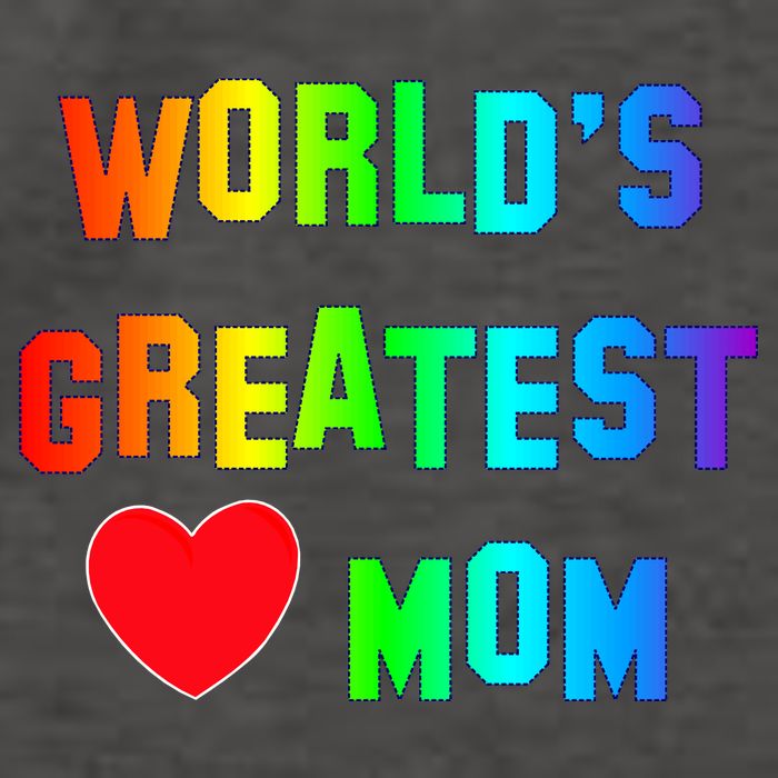 World's Greatest Mom Rainbow Vector Backpack