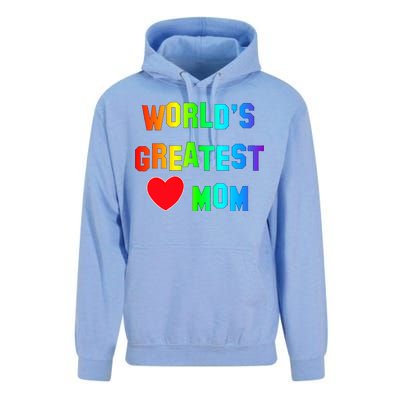 World's Greatest Mom Rainbow Unisex Surf Hoodie