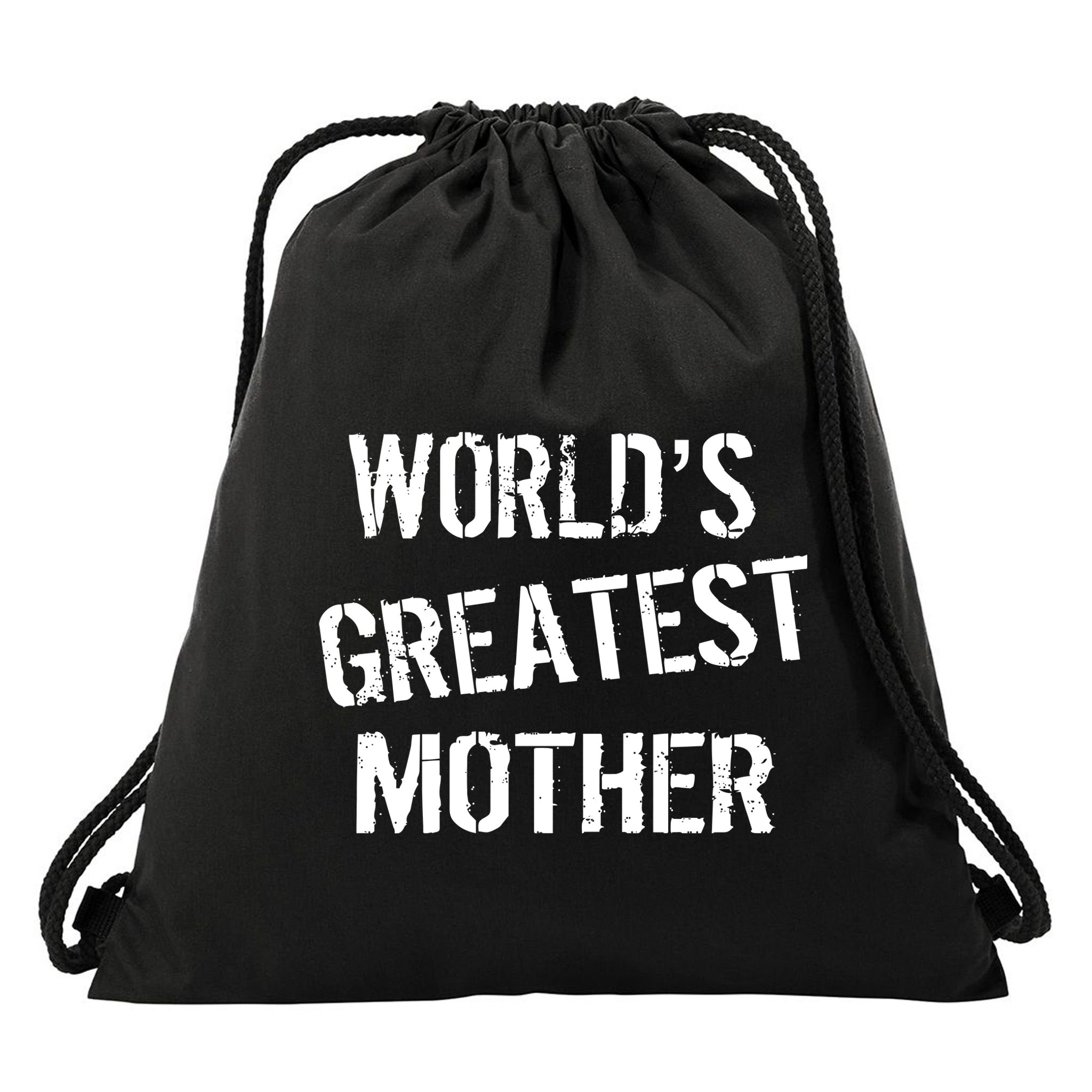World's Greatest Mother Drawstring Bag